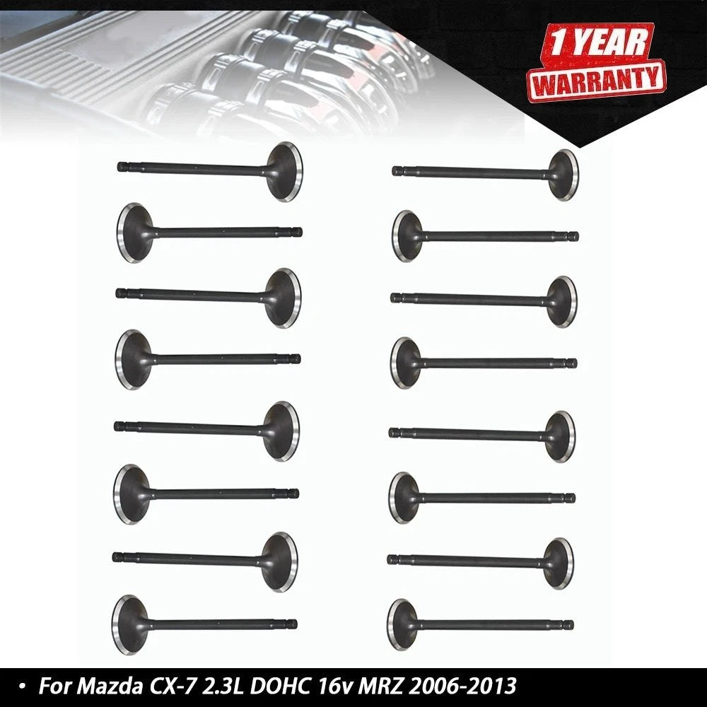 16X Intake Exhaust Valve Kit for Mazda CX-7 (2006–2013)