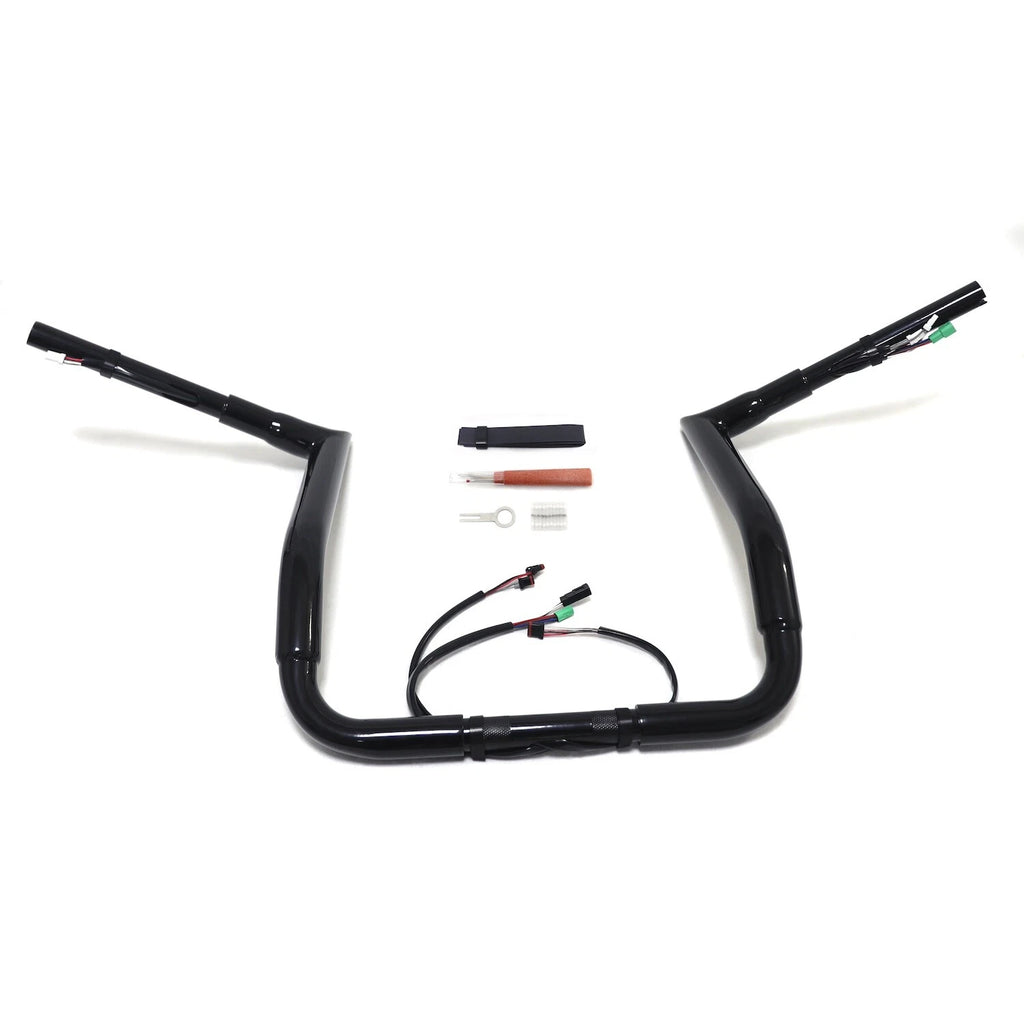 14" Prewired Drilled Handlebar for Harley Street Glide/Electra Glide (2014–2015)
