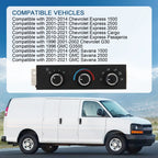 Climate Control Unit for Chevy Express Van/Savana 3500/2500 (2003-2023)
