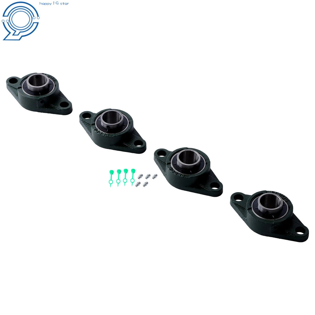 Set of 4 UCFL206-20 Pillow Block Bearings for (Self-Aligning)
