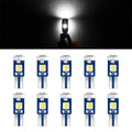 10X T5 74 37 3SMD-3030 LED Speedometer Gauge Cluster Bulbs for