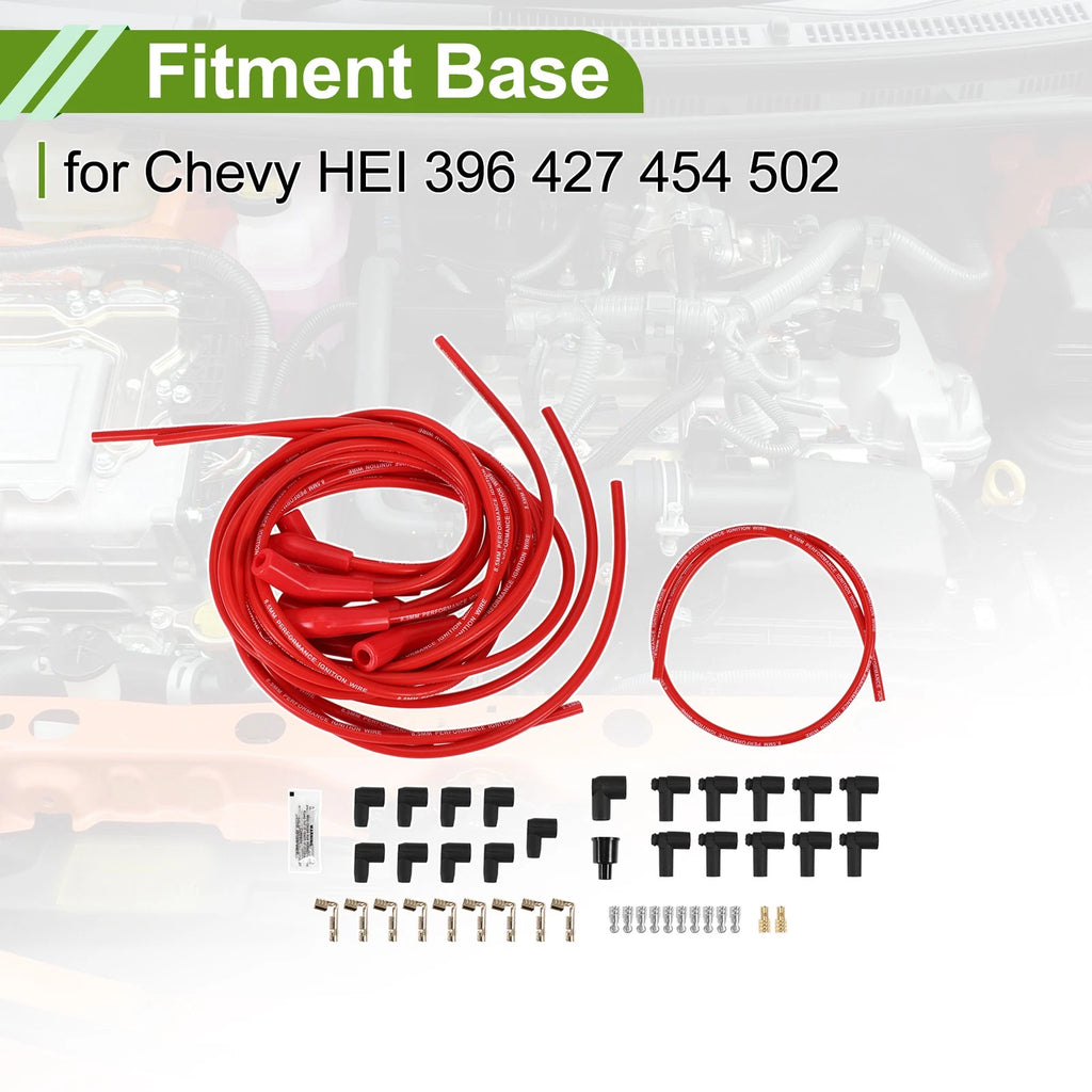 Spark Plug Wires for Chevy Big Block HEI 396 427 454 502 (1965–2009)