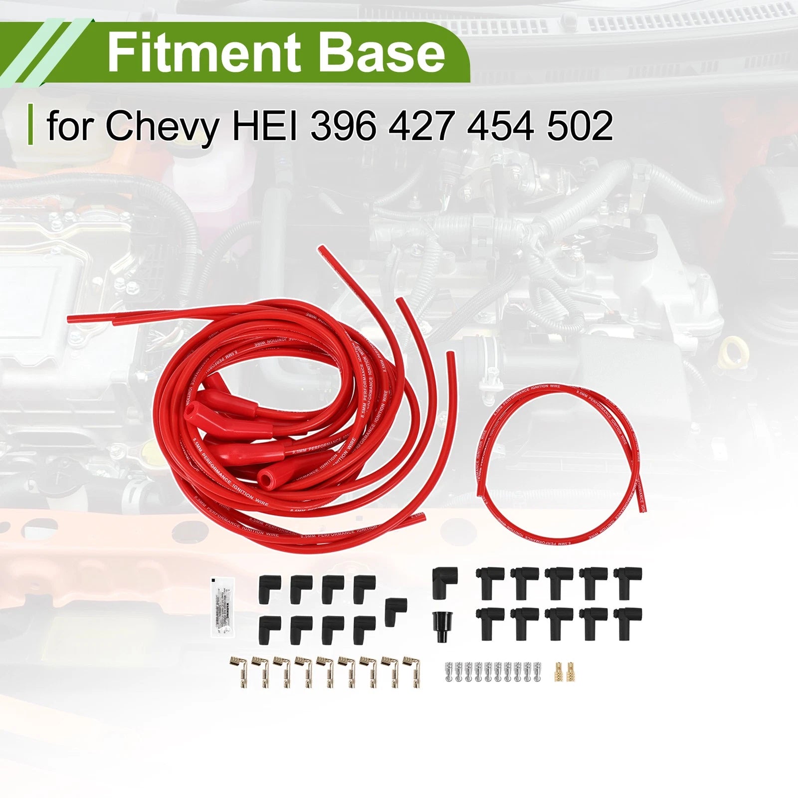 Spark Plug Wires for Chevy Big Block HEI 396 427 454 502 (1965–2009)