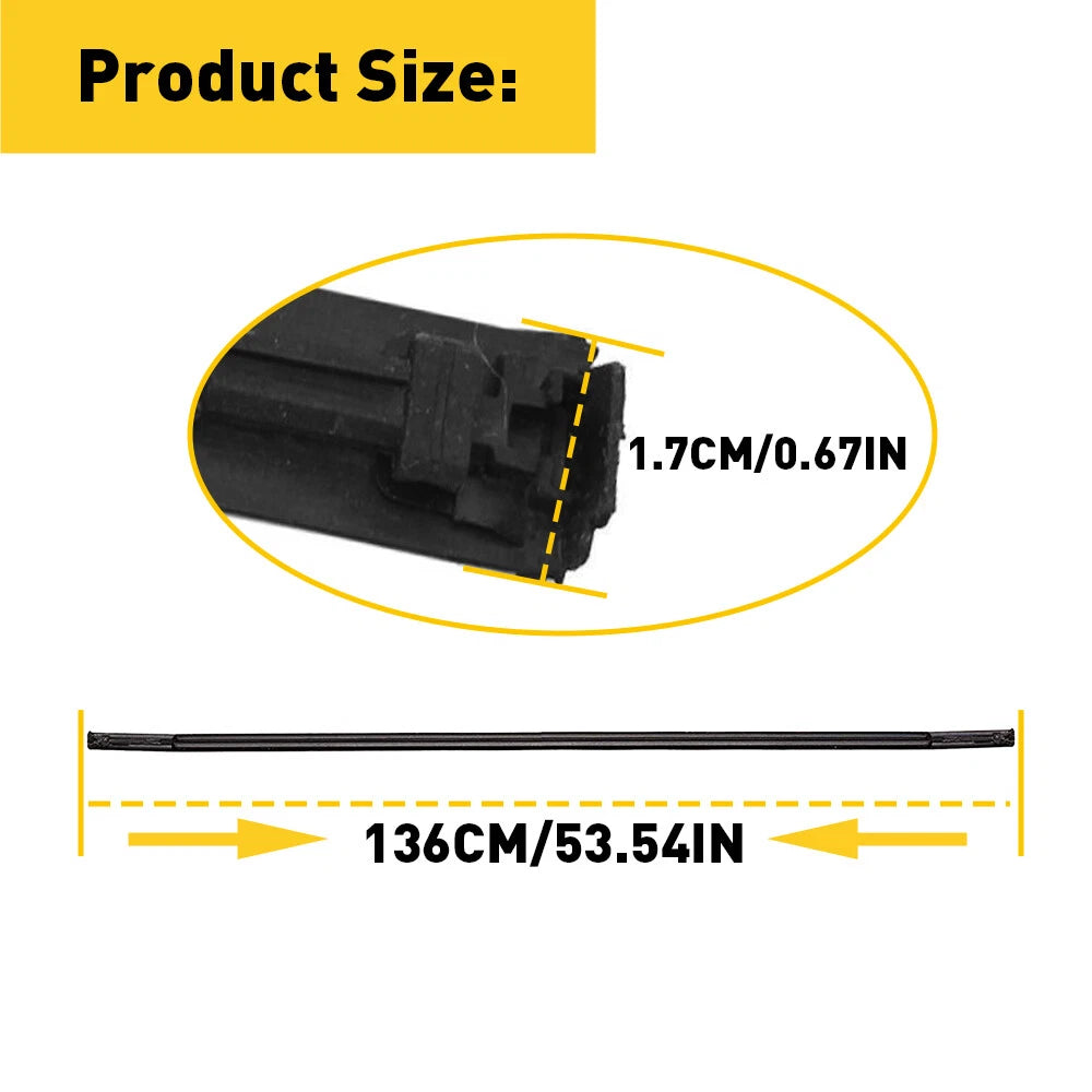 2X Black Roof Top Trim Moldings for Toyota Corolla (2009–2013)