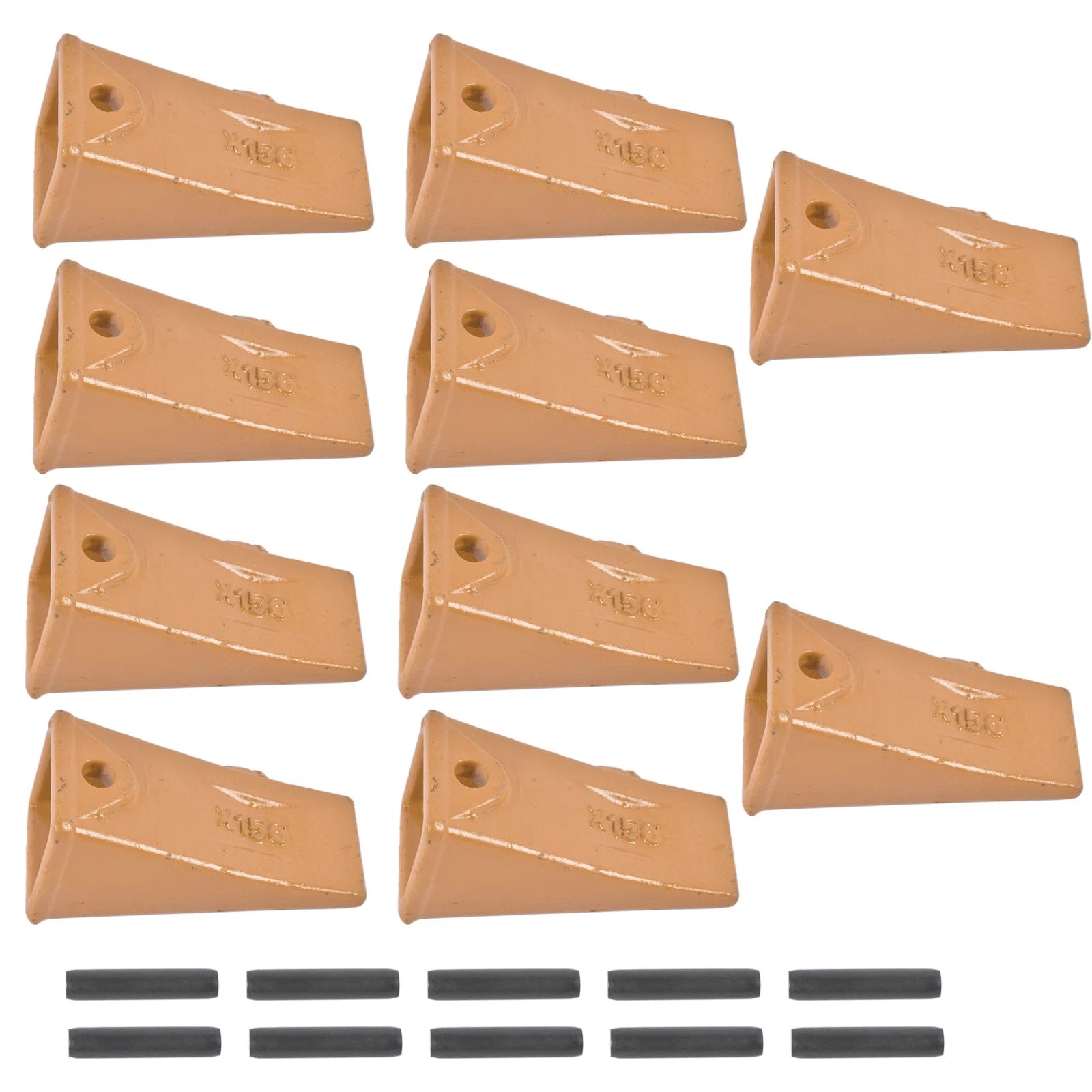 Set of 10 Dirt Bucket Teeth for X156 X156S
