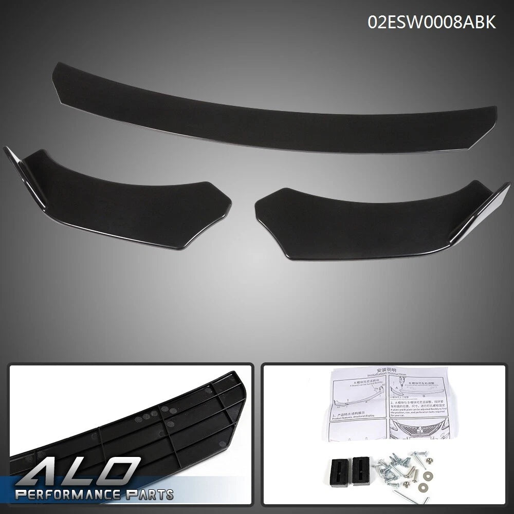 Front Bumper Lip Chin Spoiler Splitter for Honda BMW Audi