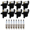 Set of 8 Ignition Coils & Spark Plugs for Chevrolet Silverado 1500 (2014–2019)