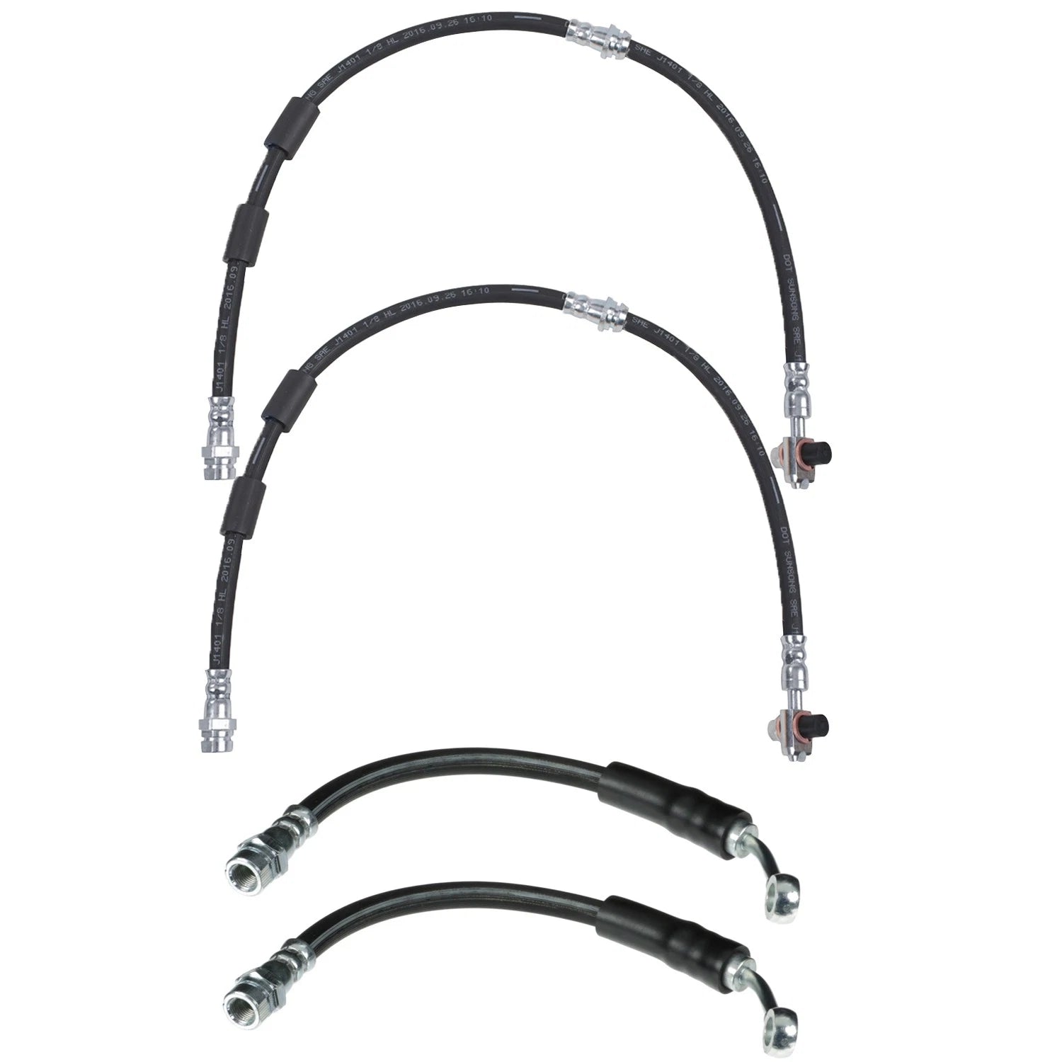 Sunsong Brake Hydraulic Hose Kit for Audi A3 A3 Quattro Q3 S3 TT (2006–2020)