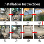 Driver Bottom Seat Cover for Ford F250 Super Duty (2002–2007) Tan