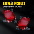 Bumper Reflector Set of 2 for Toyota Highlander (2014–2018) Rear Left & Right