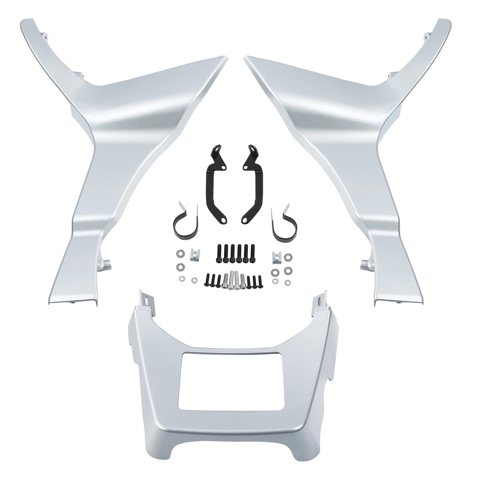 Side Fairings Chin Spoilers for Harley Touring Road Glide (2017–2023) Silver
