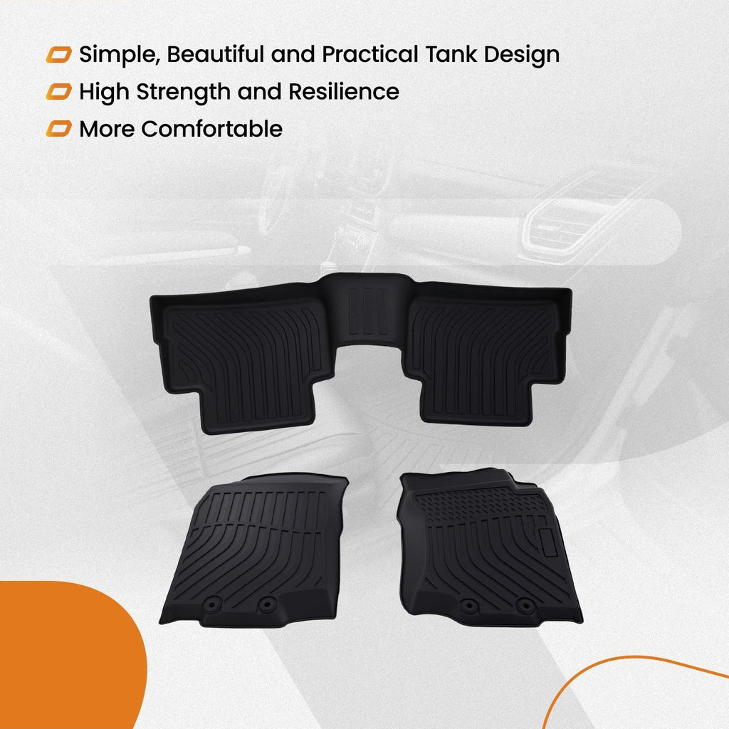 Set of 4 Black Carpet Floor Mats for Nissan Rogue Sport (2017–2022) Waterproof
