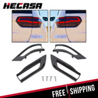 Gloss Black Tail Light Lamp Cover Trim Bezels for Jeep Grand Cherokee (2014–2021)