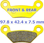 Set of 4 MC Front Rear Brake Pads for John Deere Gator TX 4x2 XUV 620i 850D