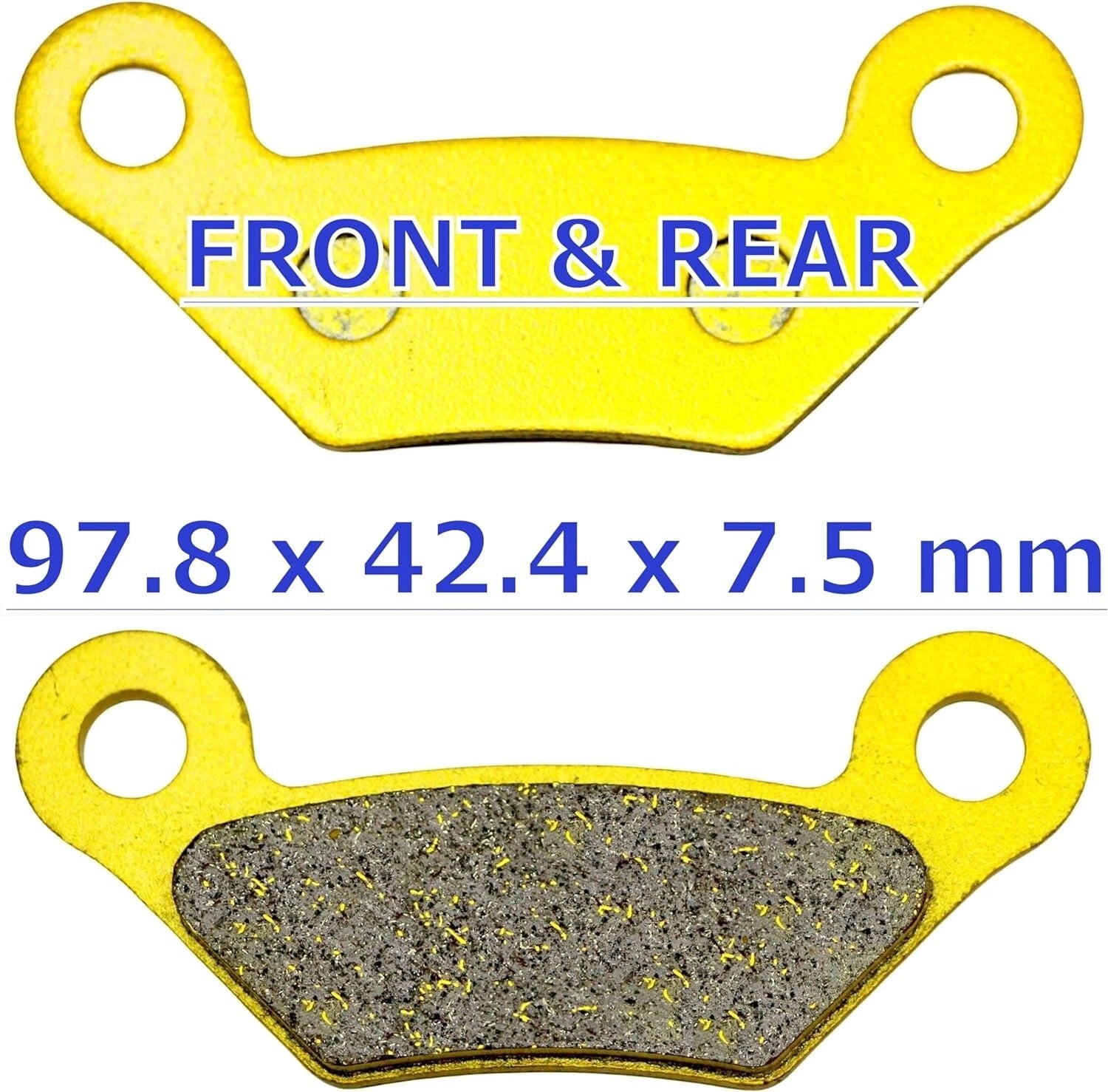 Set of 4 MC Front Rear Brake Pads for John Deere Gator TX 4x2 XUV 620i 850D