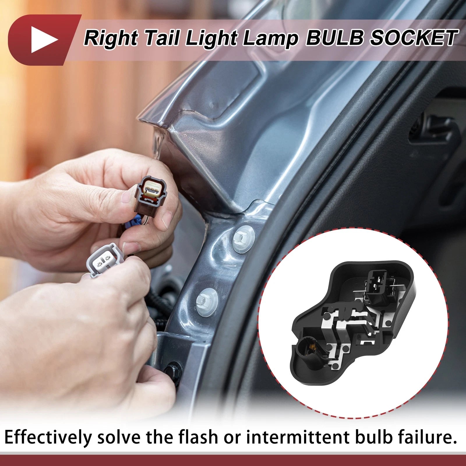 Right Tail Light Socket for Volkswagen Golf 6 (2009–2013) 5K0945260