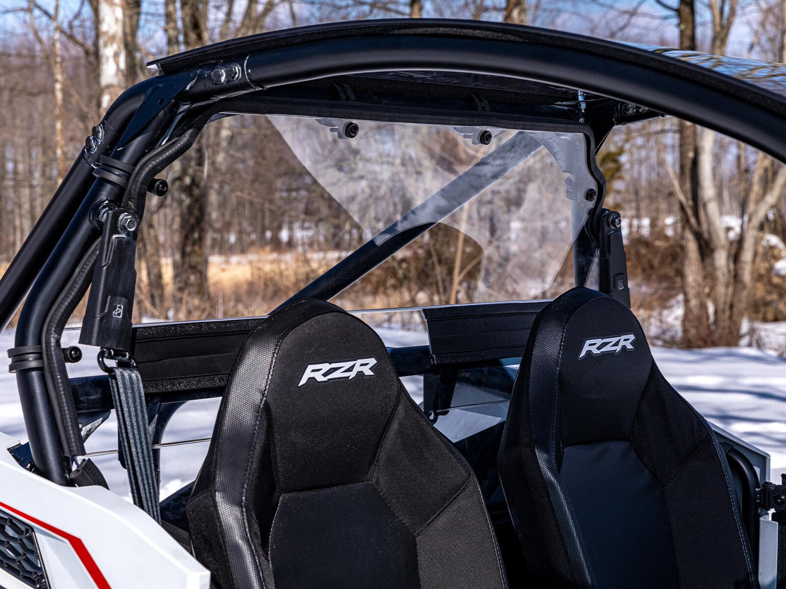 SuperATV Heavy Duty Rear Windshield for Polaris RZR Trail 900 / S 1000 (2021–2023)