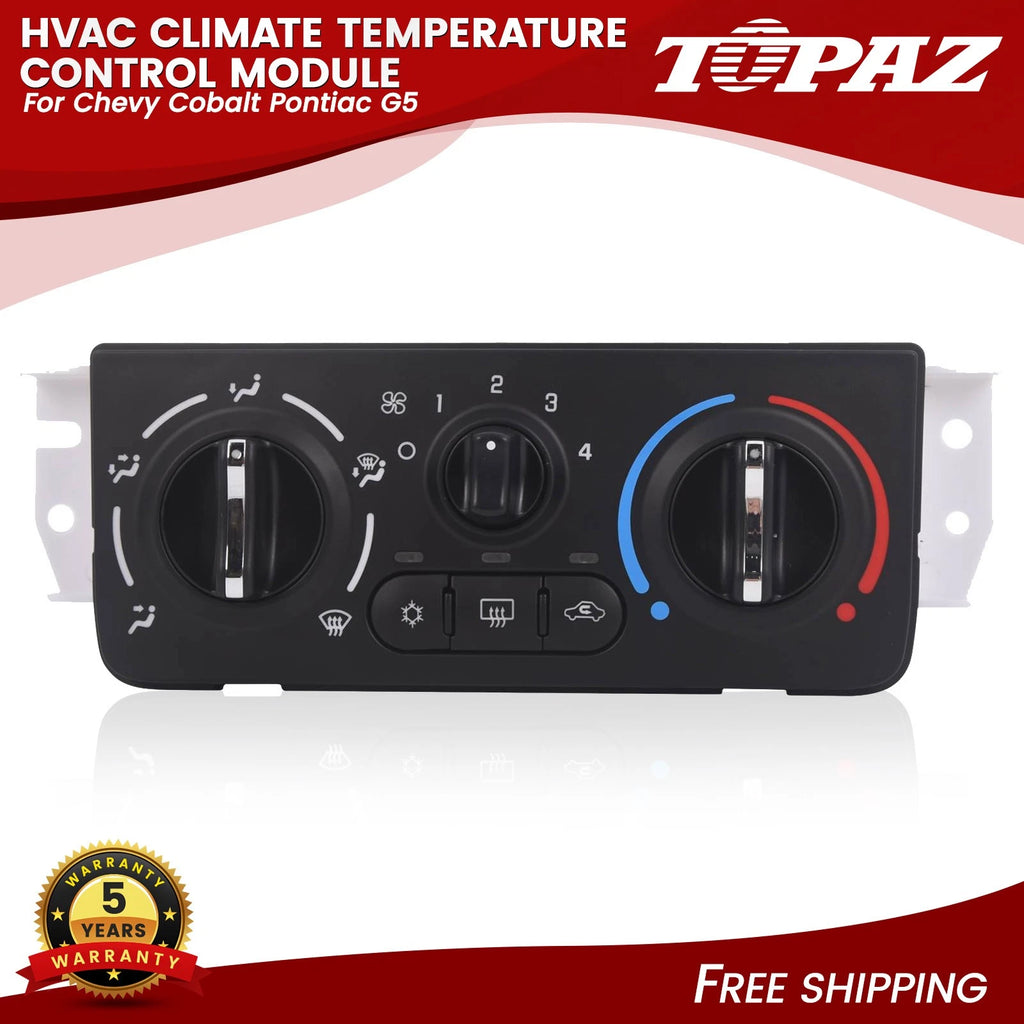 HVAC Climate Control Module for Chevy Cobalt, Pontiac G5 (2005–2010)