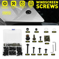 155pc Black Aluminum Fairing Bolts Kit M5 M6 for Honda CBR600RR CBR1000RR (2003–2023)