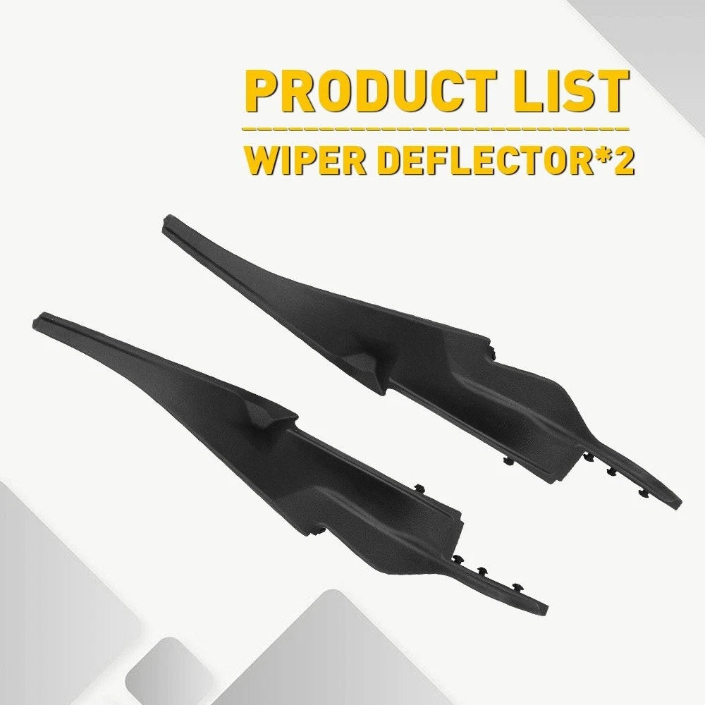 Set of 2 Front Cowl Windshield Wiper Motor Cover Trim for Honda Civic (2016–2020)