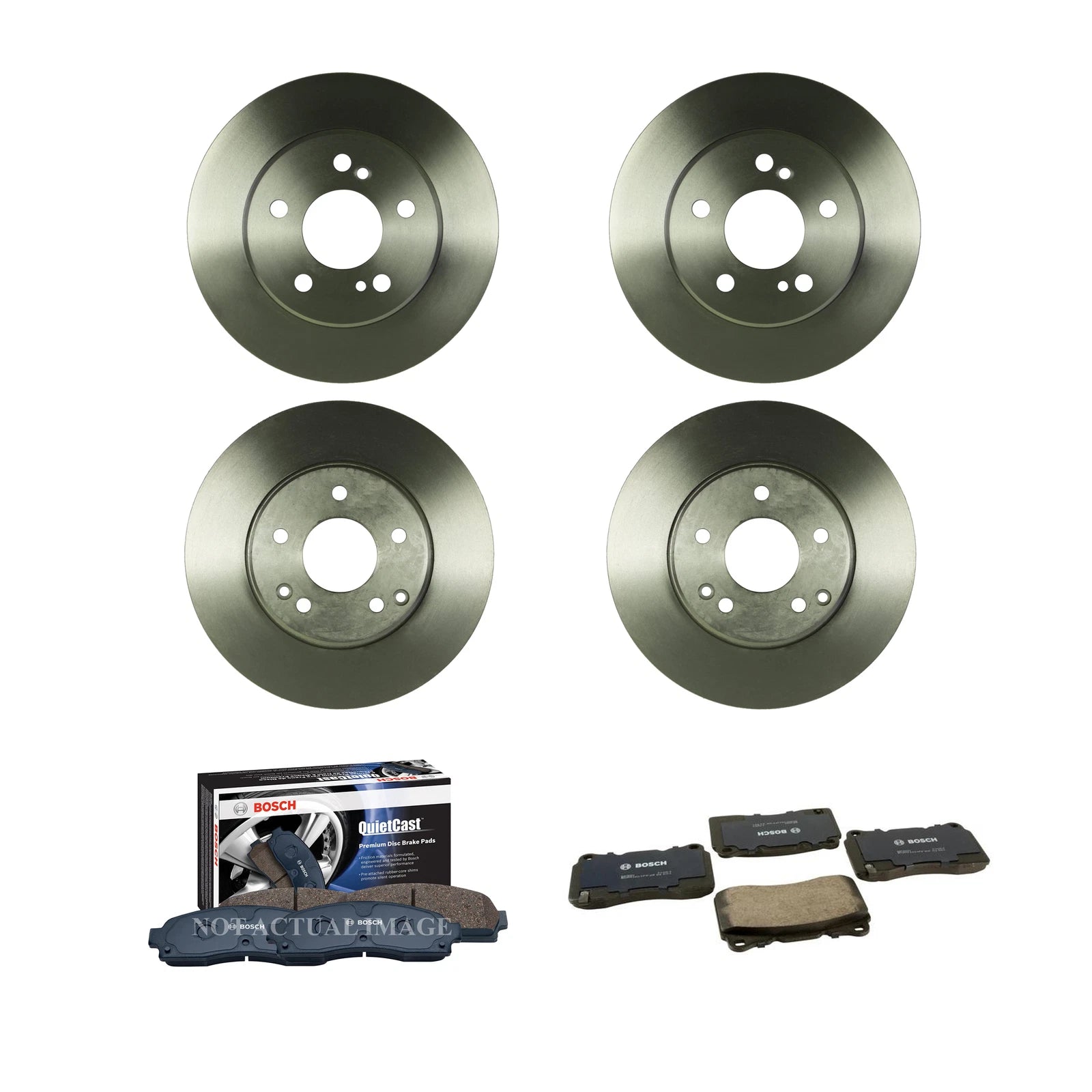 Disc Brake Pad & Rotor Kit for Mercedes (288mm/278mm)