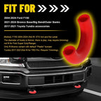 Set of 4 DOT Round Red LED Trailer Side Marker Lights for Truck