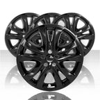 4 Black 19" Wheel Skins Hub Caps Rim Covers for Mazda 6 Grand Touring 2014-2017