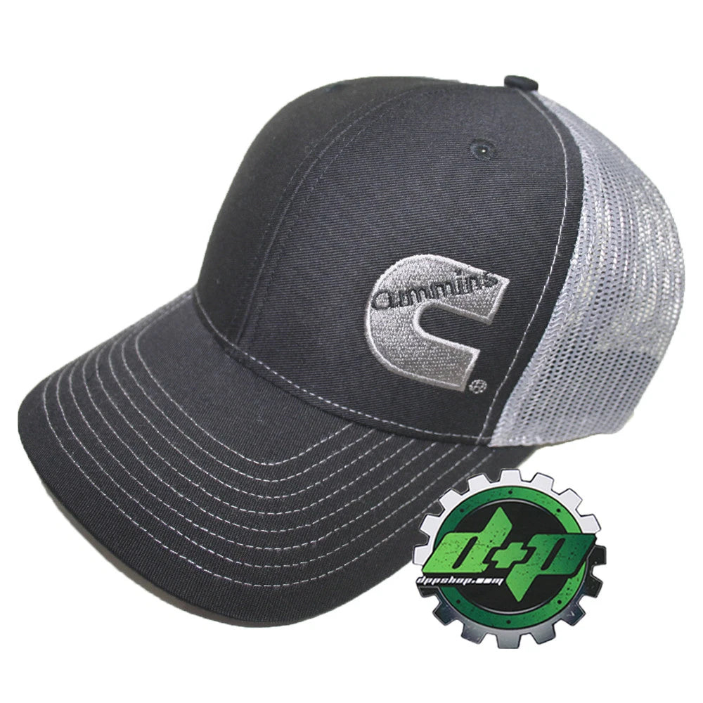 Richardson 112 Trucker Hat for Cummins (Black/Gray Mesh)