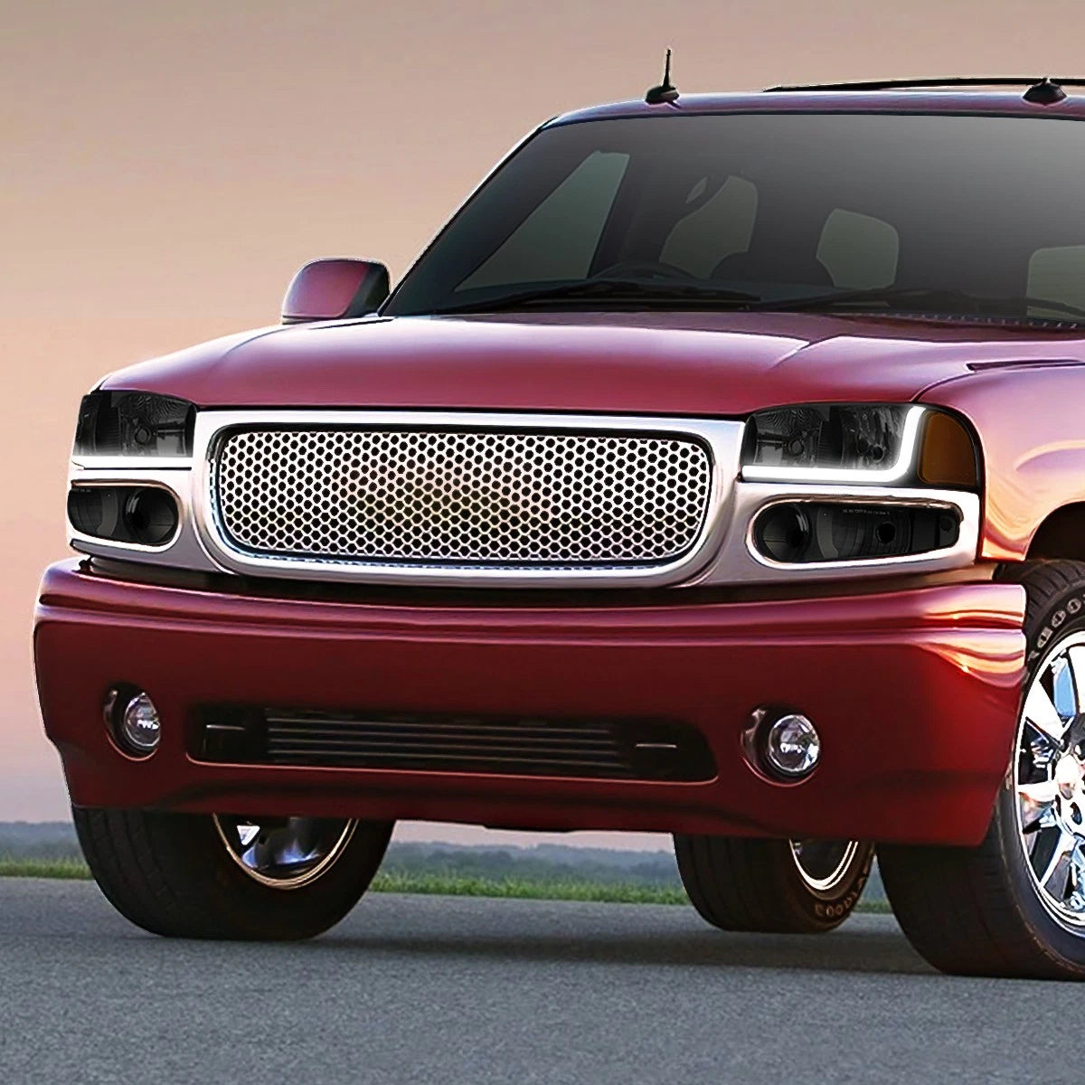Front Bumper Face Bar for Silverado 2500 3500 HD (2011–2014) w/ Fog Light Holes Black