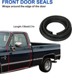 Set of 4 Front Door Window Run Sweep Felts Weatherstrip Seals for Chevy GMC Truck