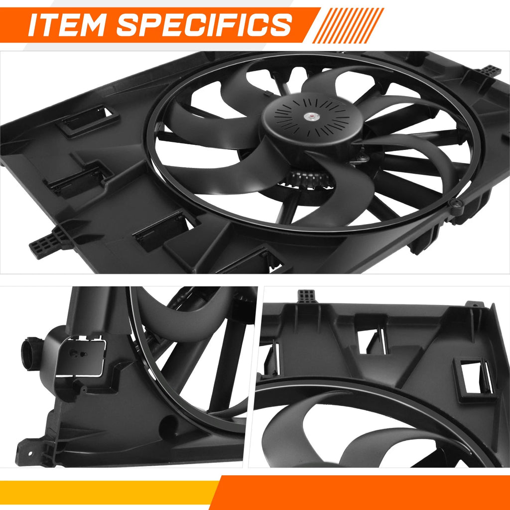 Front Radiator Fan Assembly for Buick Encore GX, Chevy Trailblazer (2020–2025)
