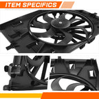 Front Radiator Fan Assembly for Buick Encore GX, Chevy Trailblazer (2020–2025)