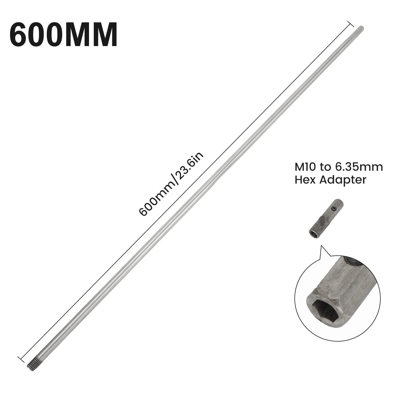 Set of 2 Deep Hole Drilling Connect Rod Extension Holder 8mm Hex Shank