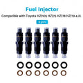 6X Diesel Fuel Injectors for Toyota HZJ105 HZJ75 HZJ78 HZJ79 (1990–2007)