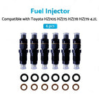 6X Diesel Fuel Injectors for Toyota HZJ105 HZJ75 HZJ78 HZJ79 (1990–2007)