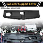 Radiator Support Cover for Kia Sorento (2021–2026) No. 86360C5000, ABS Black
