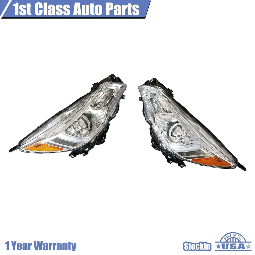 Set of 2 Chrome Halogen Headlights for Subaru Legacy Outback (2015–2017)