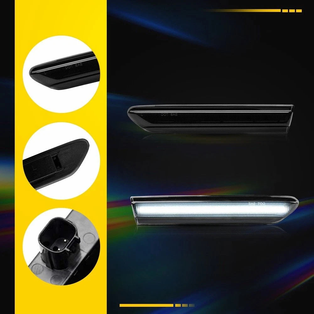2X White LED Side Marker Lights for Acura TL (2004–2008)