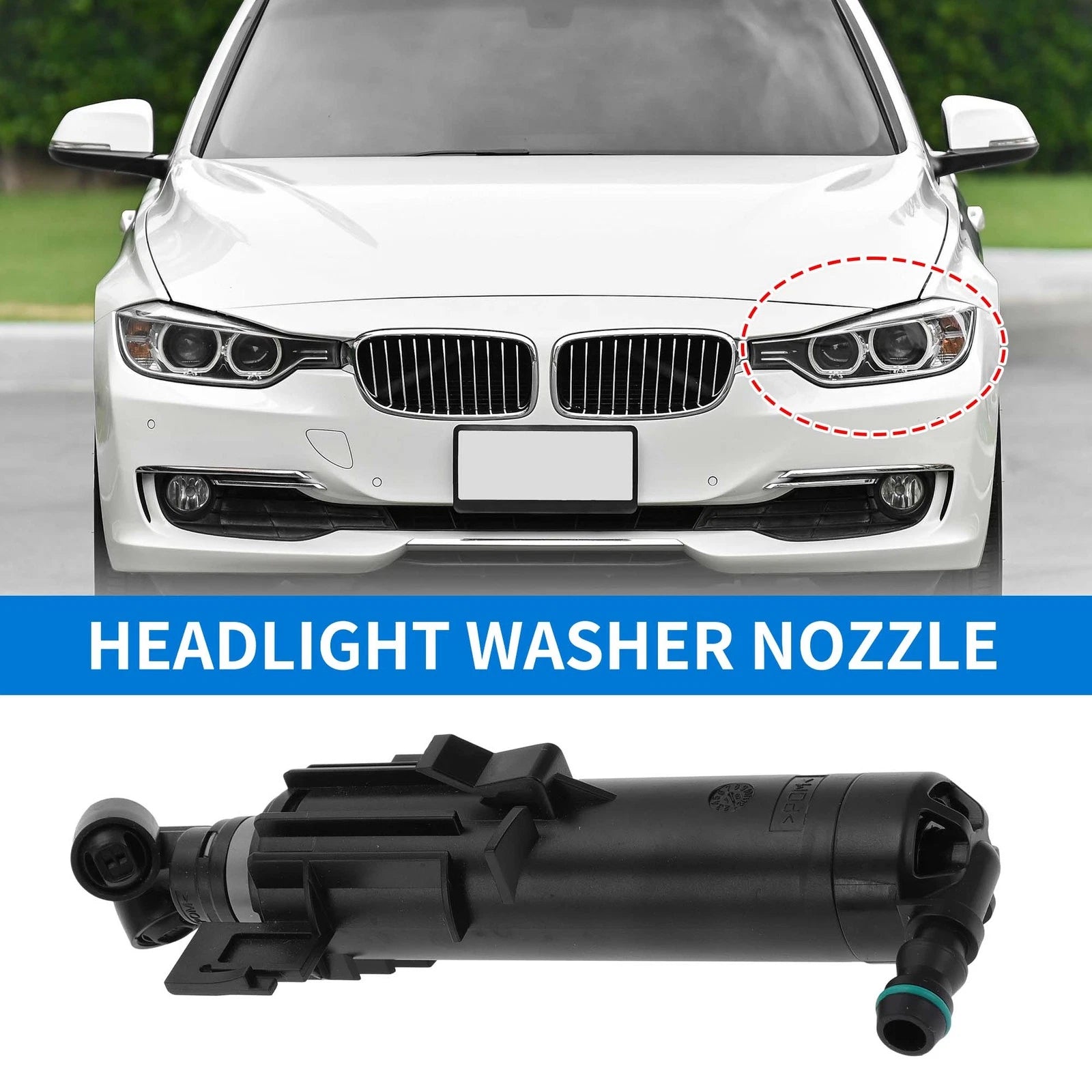 Front Driver Side Headlight Washer Nozzle for Audi A4 S4 allroad (2009–2016) No. 8K0955101B