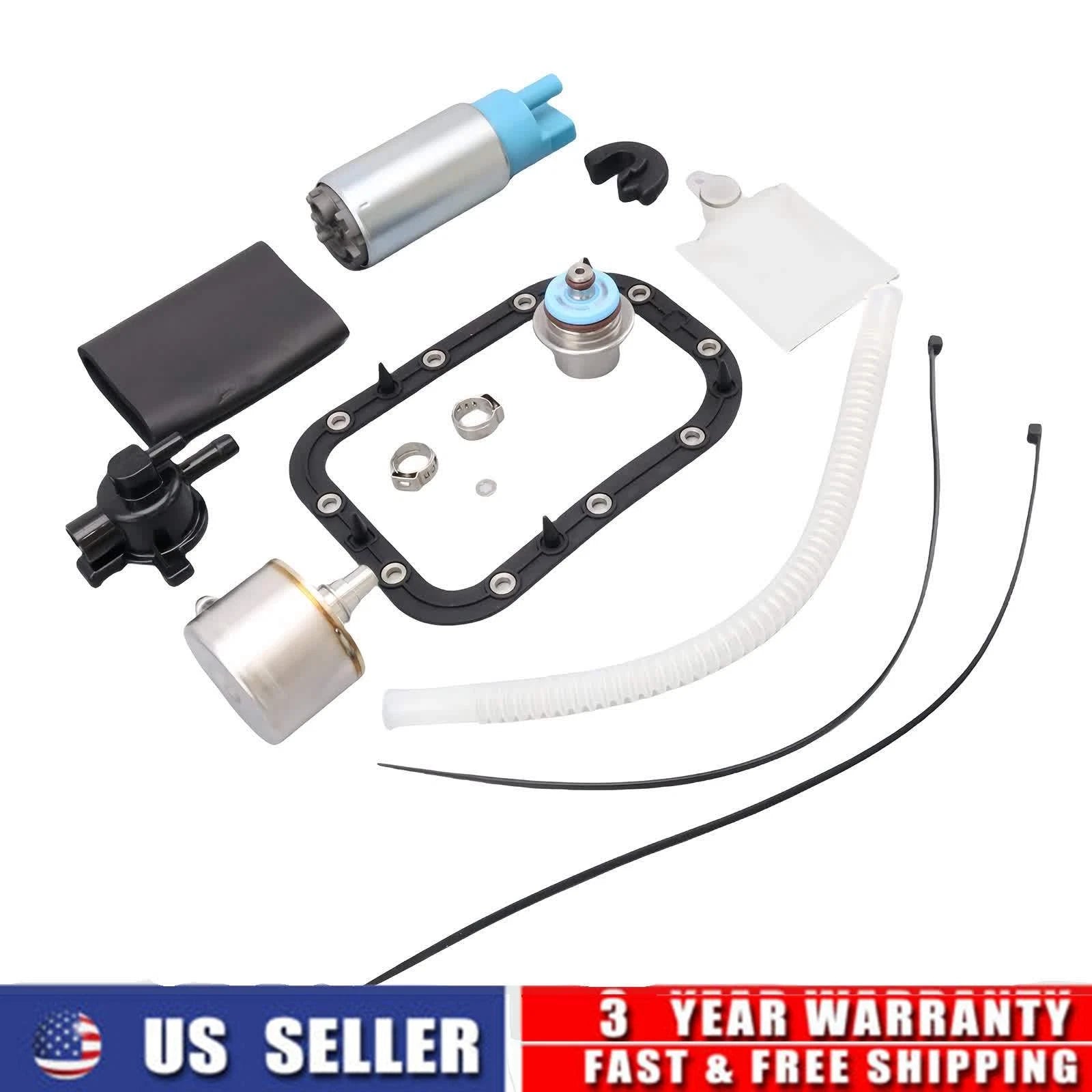 Fuel Pump Regulator Housing & Seal + Fuel Filter for Harley Davidson (2001–2007)