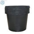 Set of 5 Black 20 Gallon Nursery Containers for Plants