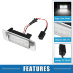 2X LED License Plate Light No.13578958 for Chevy Suburban (2015–2020)