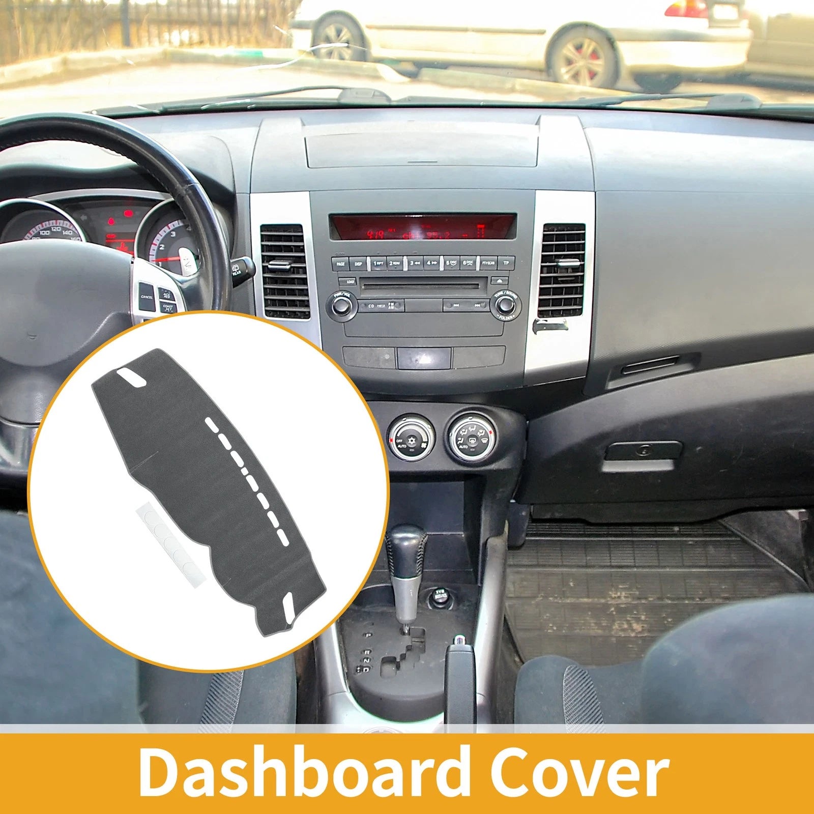 Dashboard Cover for Mitsubishi Outlander (2013–2018) Gray 1 Pc