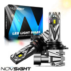 2pc 9005 LED Headlight Bulb for NOVSIGHT (6500K, 16000LM, 60W)