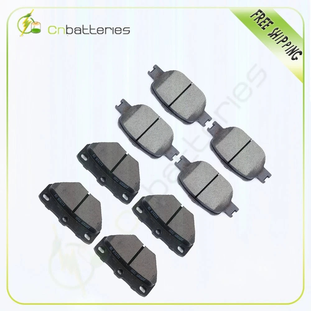 Set of 8 Metallic Front & Rear Brake Pads for Toyota Celica (2000–2005)