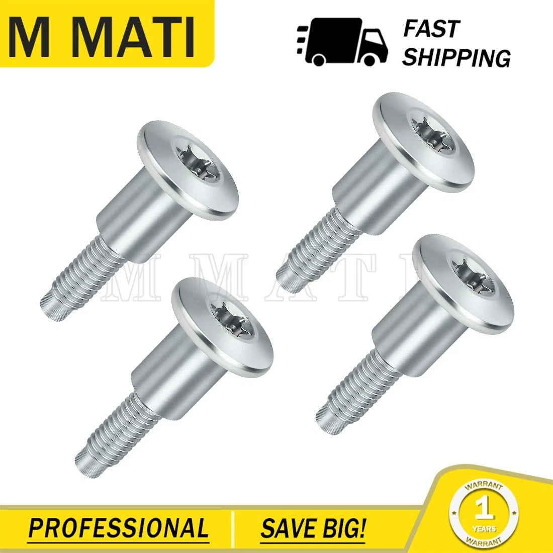 Set of 4 Engine Valve Cover Bolts for Polaris Ranger RZR 570 900 1000 (2015–2021)