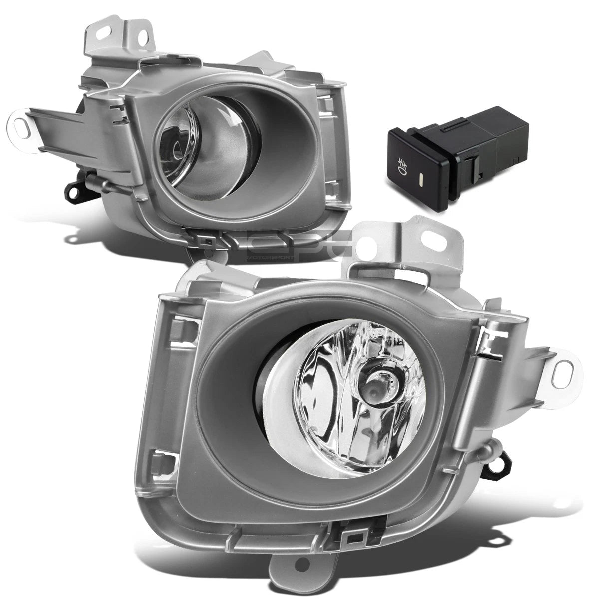 Pair of OE Clear Lens Bumper Fog Lights for Toyota Prius (2010–2012)