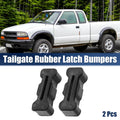 1 Pair Latch Bumpers for Chevrolet S10, GMC Sonoma (1994–2004) 15726082 Rubber Black
