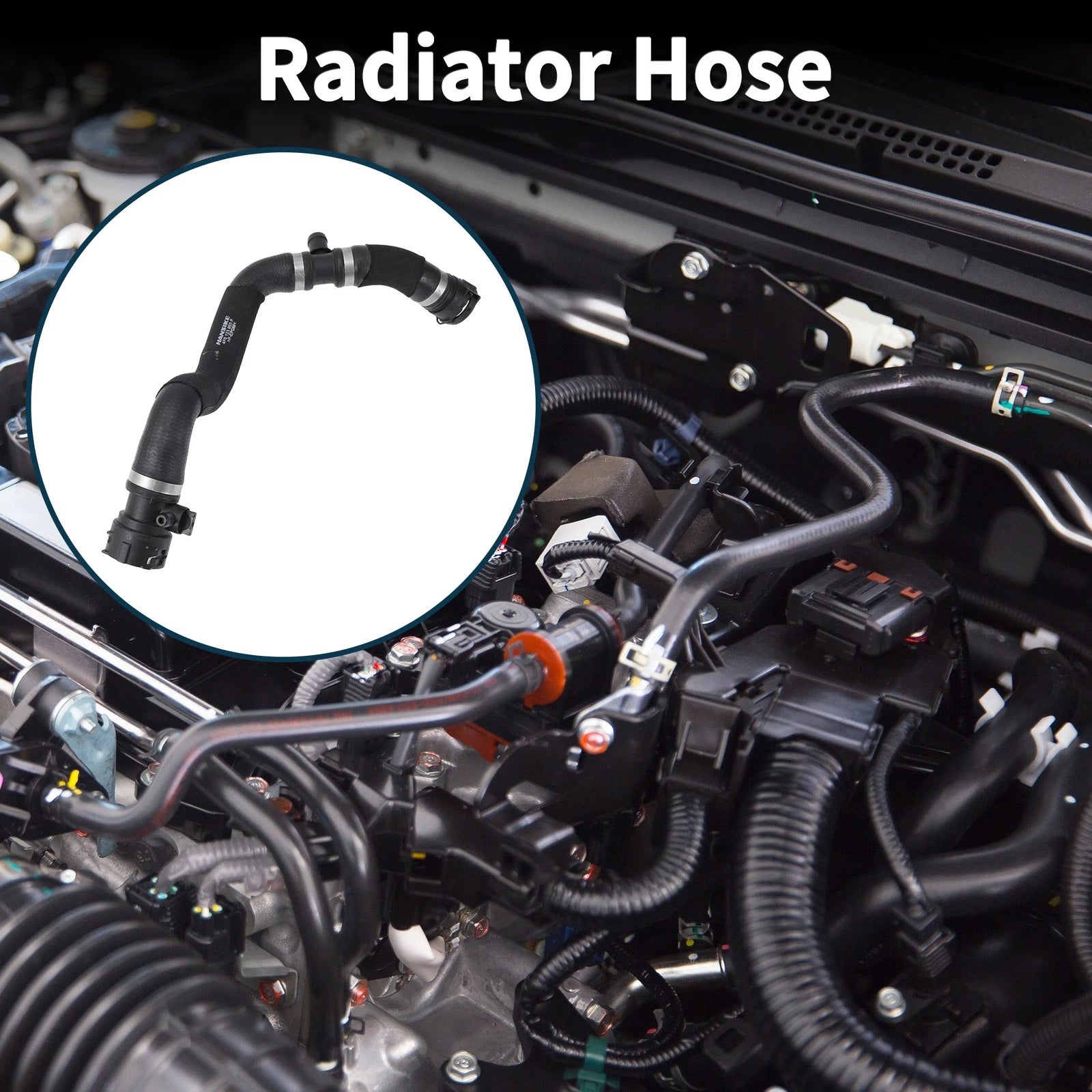 Radiator Hose Downpipe for Audi A6L (2004–2011) No. 4F0121055P Rubber