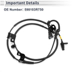 ABS Wheel Speed Sensor No. 598103R750 for Kia Cadenza (2014–2016)